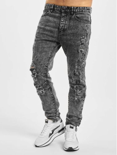 Cayler & Sons / Slim Fit Jeans Paneled Denim in zwart