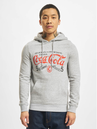 Merchcode / Hoody Old Coca Cola Logo in grijs