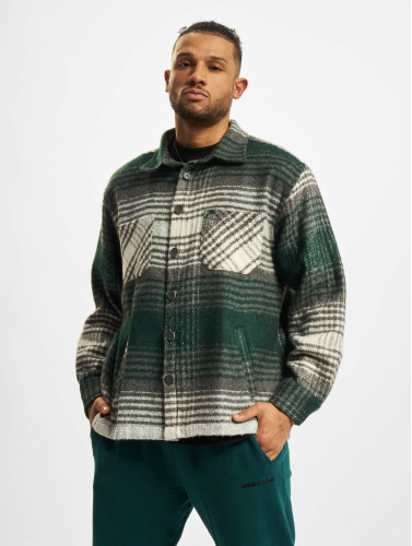 PEGADOR / overhemd Neiva Heavy Embroidery Flannel in groen