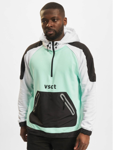 VSCT Clubwear / Hoody Zip Collar Block Colour in groen