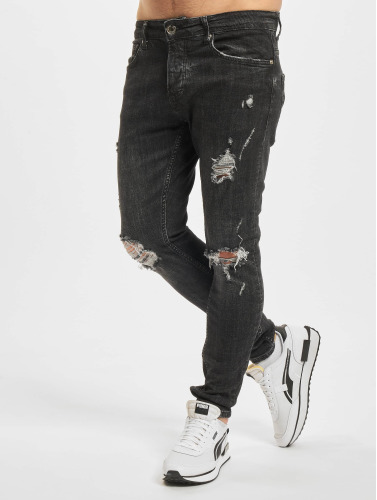2Y Premium / Skinny jeans Martin in zwart
