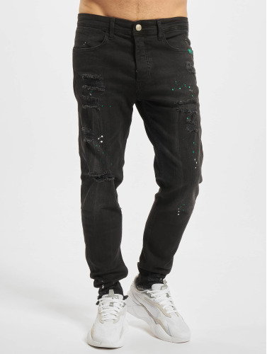 2Y Premium / Skinny jeans Lino in zwart