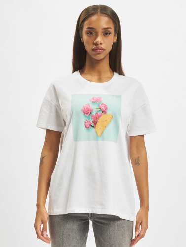 Only / t-shirt Hazel Oversize Food in wit
