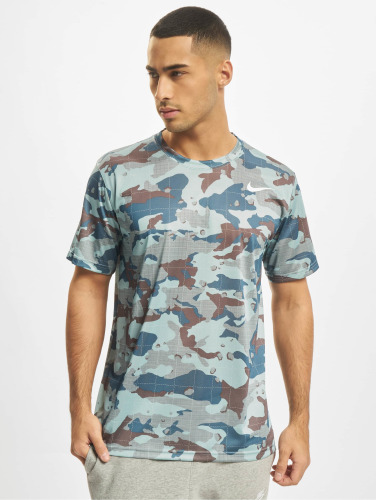 Nike Performance / t-shirt Dri-Fit Legend Camo All Over Print in blauw