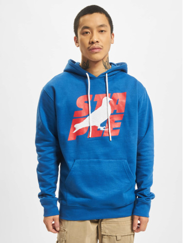 Staple / Hoody Stacked Logo in blauw