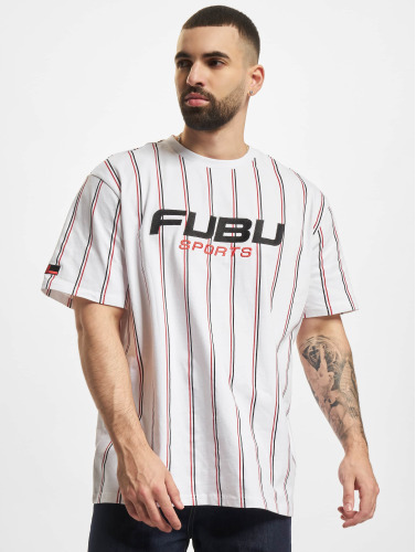 Fubu / t-shirt Pinstripe in wit
