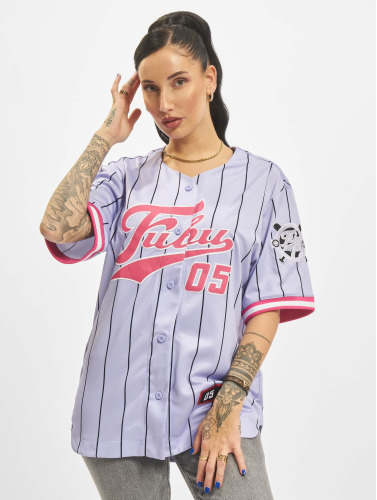 Fubu / overhemd Pinstripe Baseball Jersey in paars