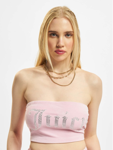 Juicy Couture / top Velour Bandeau Boob Tube in rose