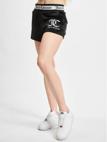 Juicy Couture / shorts Velour Stripe Short With Rib Waistband in zwart