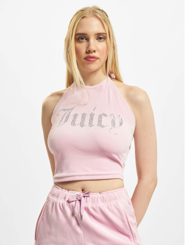 Juicy Couture / top Velour Halter in rose