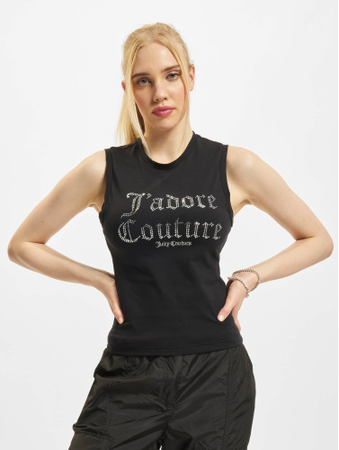 Juicy Couture / Tanktop Jersey Tank With Diamante in zwart