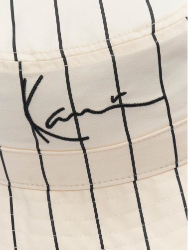 Karl Kani / hoed Signature Pinstripe in beige