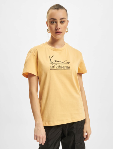 Karl Kani / t-shirt Signature in geel