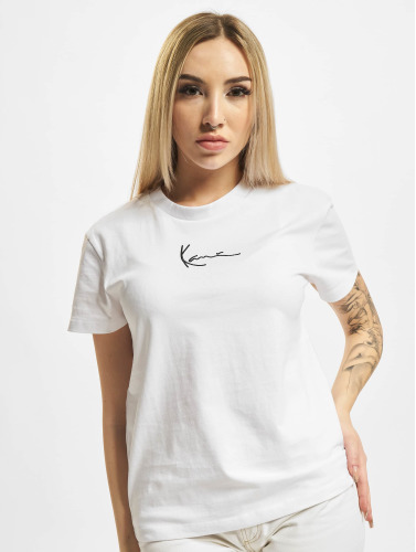 Karl Kani / t-shirt Small Signature in wit