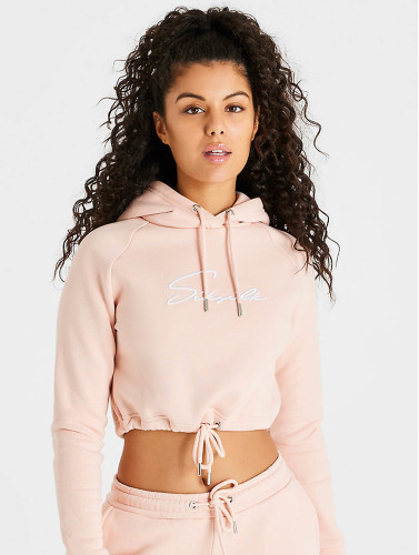 Sik Silk / Hoody Essential Cropped in pink