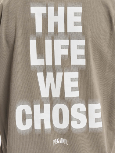 PEGADOR / t-shirt The Life We Chose Oversized in grijs