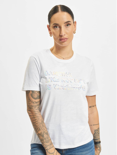 Only / t-shirt Gillian in wit