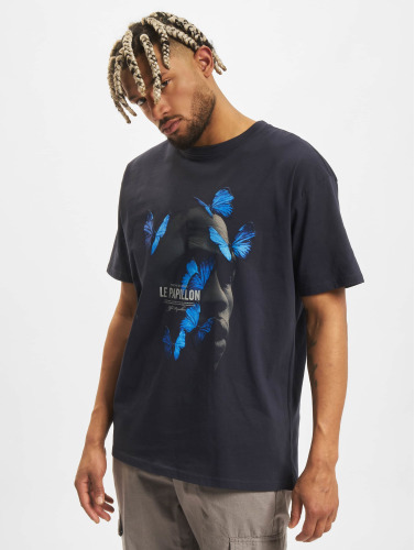 Mister Tee Upscale / t-shirt Le Papillon Oversize in blauw