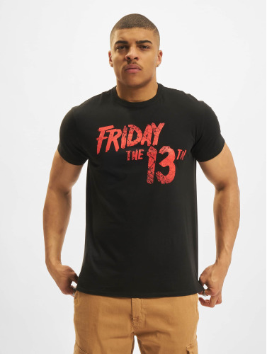 Merchcode / t-shirt Friday The 13th Logo in zwart