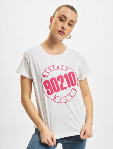 Merchcode / t-shirt Ladies 902010 Beverly Hills Box in wit