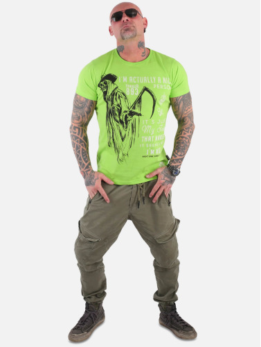 Yakuza / t-shirt Nice Person in groen