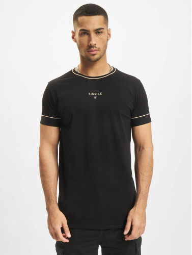 Sik Silk / t-shirt Division Straight Hem Tech in zwart