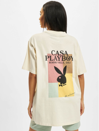 Playboy x DEF / t-shirt Casa Cali in wit