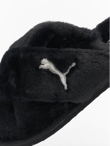 Puma / Slipper/Sandaal Fluff X Strap in zwart