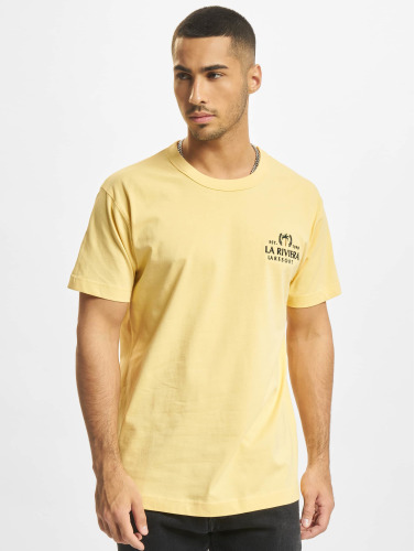 Jack & Jones / t-shirt Positano Emb Crew Neck in geel