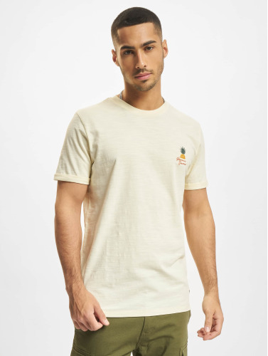 Jack & Jones / t-shirt Tropic Embroidery Crew Neck in geel