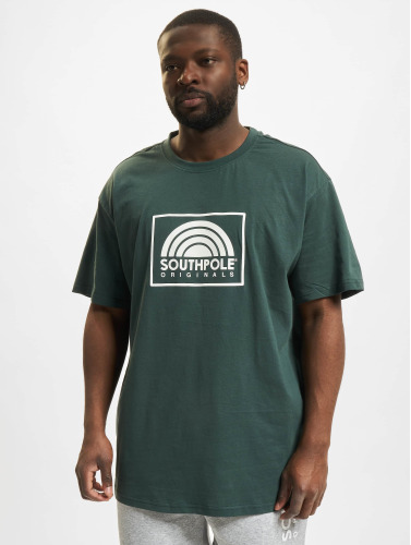 Urban Classics Heren Tshirt -L- Square Logo Groen