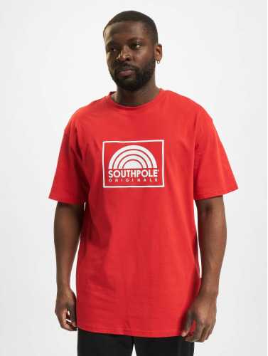 Southpole / t-shirt Square Logo in rood