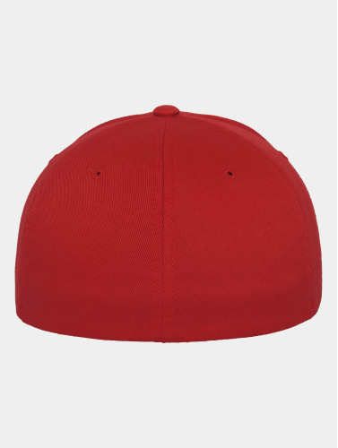 Flexfit / Flexfitted Cap Wooly Combed in rood