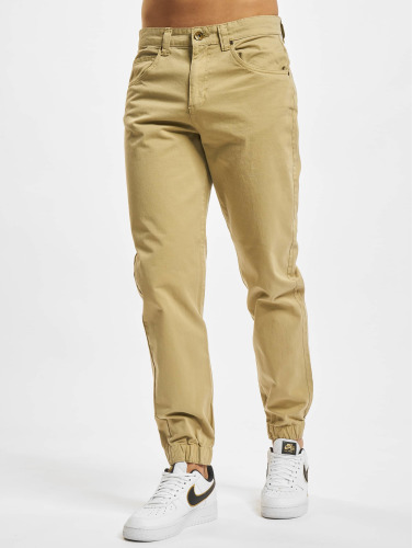 Urban Classics Broek rechte pijpen -Taille, 30 inch- Script Twill Creme