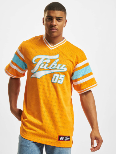 Fubu / t-shirt Varsity Mesh in oranje