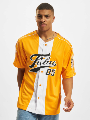 Fubu / overhemd Varsity Block Baseball in oranje