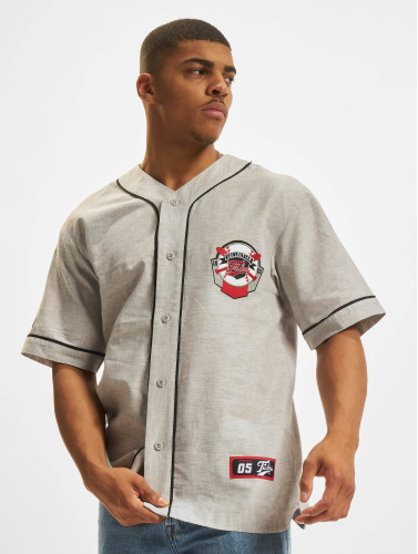 Fubu / overhemd Varsity Patch Baseball in grijs