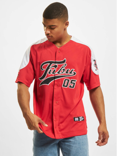 Fubu / overhemd Varsity Block Baseball Jersey in rood