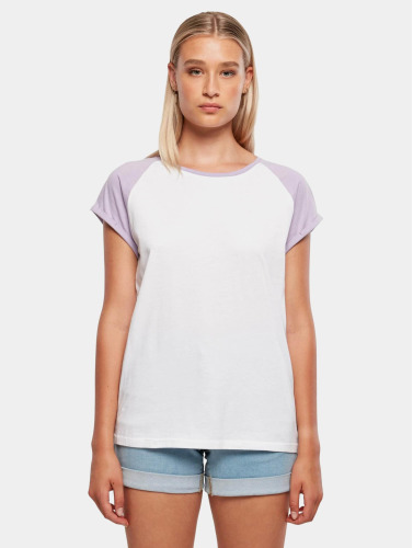 Urban Classics / t-shirt Ladies Contrast Raglan in wit