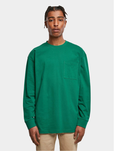 Urban Classics Longsleeve shirt -3XL- Heavy Oversized Pocket Groen
