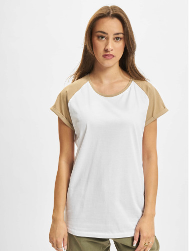 Urban Classics / t-shirt Ladies Contrast Raglan in wit