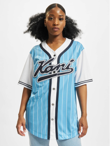 Karl Kani / overhemd Block Pinstripe Baseball in blauw