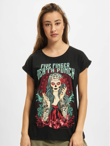Merchcode / t-shirt Ladies Five Finger Deathpunch Lady Muerta in zwart