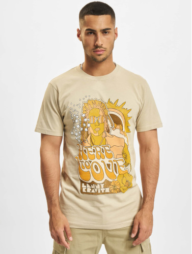Merchcode / t-shirt Lenny Kravitz in beige