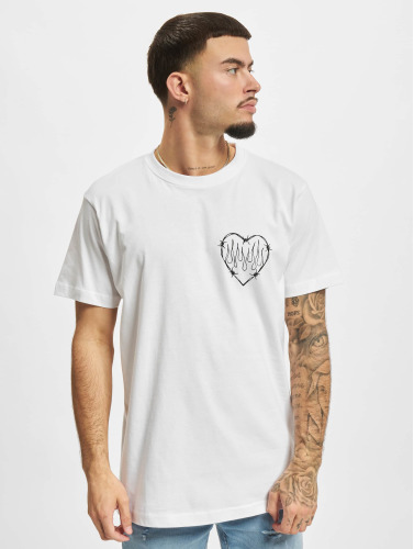 Mister Tee / t-shirt Burning Hearts in wit