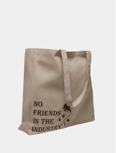 Mister Tee / tas No Friends Oversize Canvas in wit