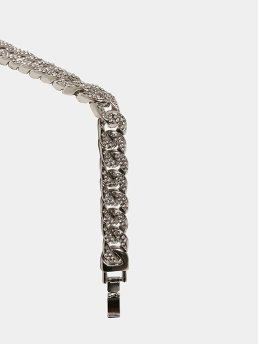 Urban Classics / armband Big Bracelet With Stones in zilver