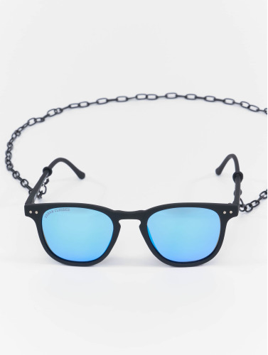 Urban Classics / Zonnebril Sunglasses Arthur With Chain in zwart