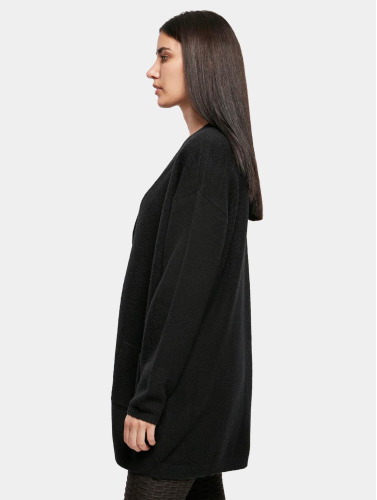 Urban Classics / vest Ladies Chunky Fluffy Knit in zwart