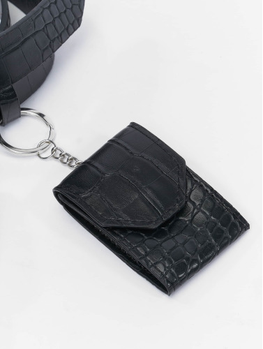 Urban Classics / riem Croco Synthetic Leather in zwart